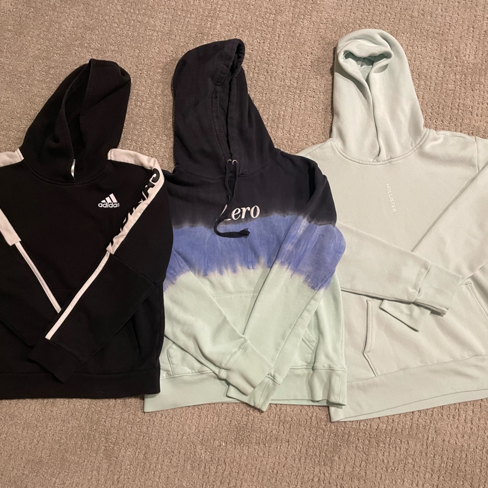 Hollister, Aeropostale, Adidas Sweatshirt Bundle men’s small